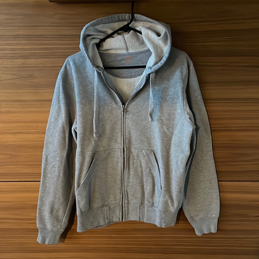 Joe Fresh Grey Zip Up Hooded Sweatshirt